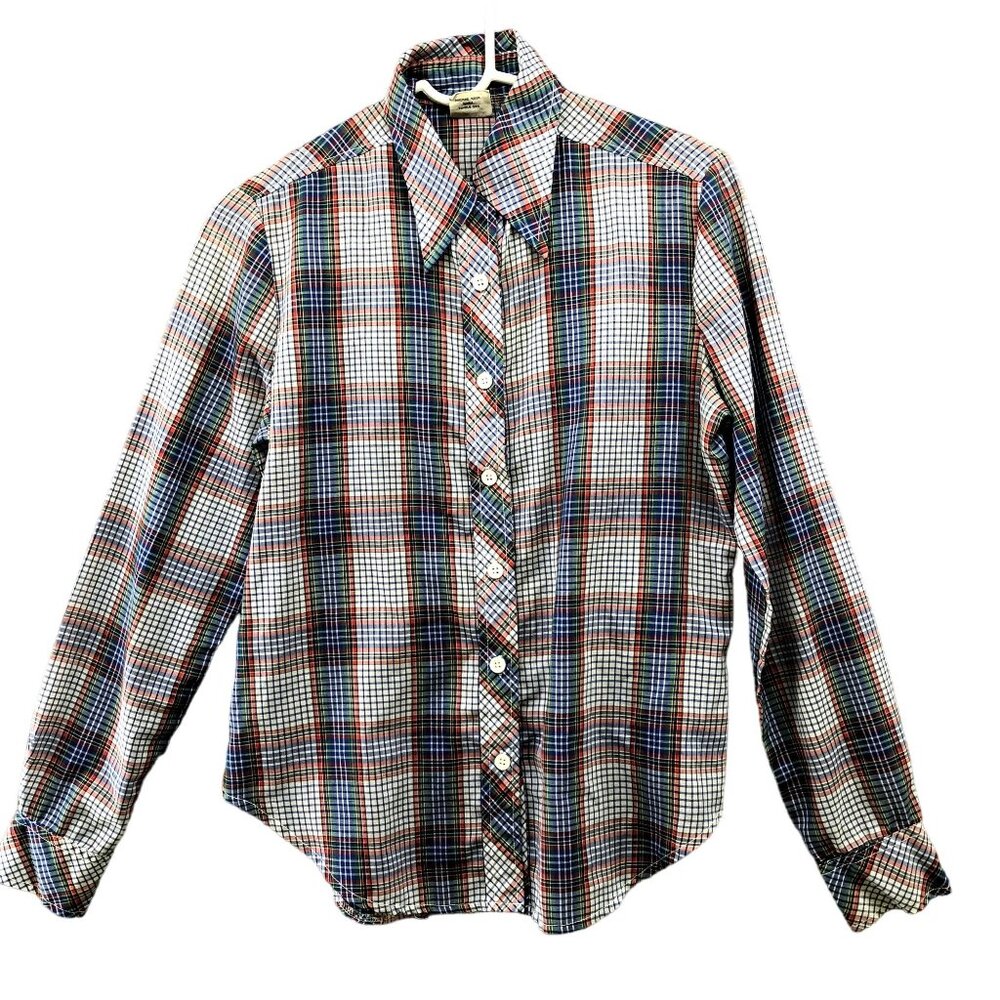 Vintage Bronson of California Plaid Button Down Shirt for Women